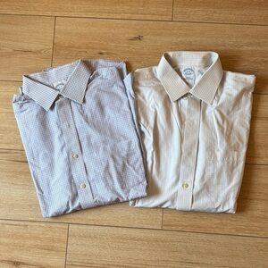 Brooks Brothers Blue and Cream Dress Shirts